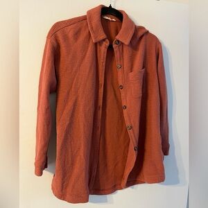 Madewell waffle knit shirt-jacket XXS